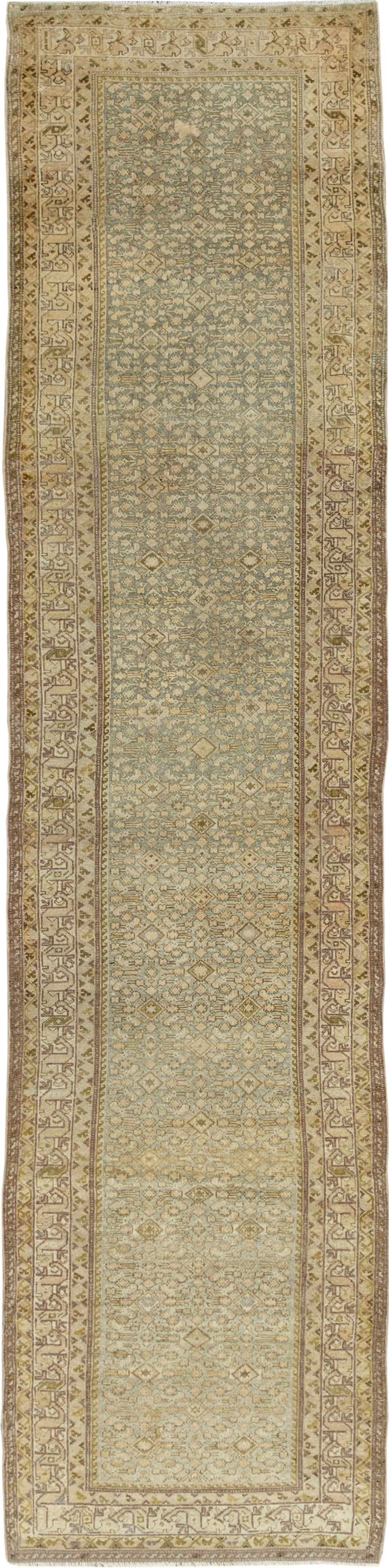Antique Persian Malayer Runner, No.33249 - Staging
