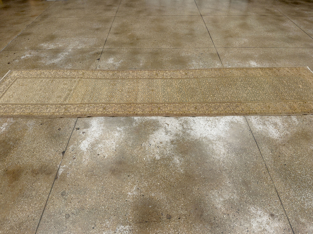 Antique Persian Malayer Runner, No.33249 - Staging