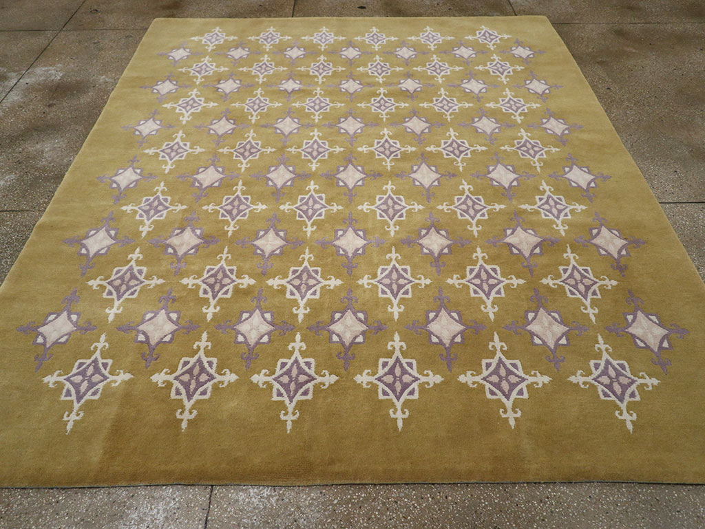 Modern Tibetan Contemporary Room Size Carpet, No.33261 - Staging