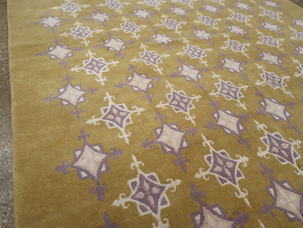 Modern Tibetan Contemporary Room Size Carpet, No.33261 - Staging