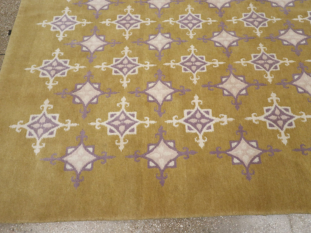 Modern Tibetan Contemporary Room Size Carpet, No.33261 - Staging