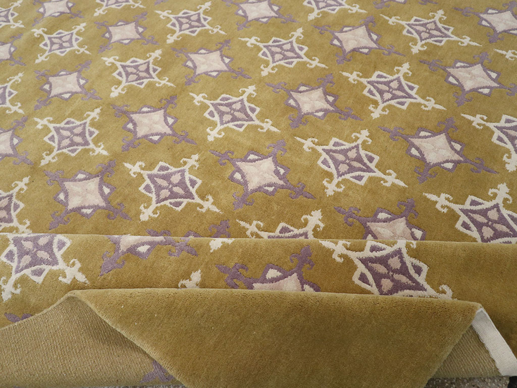 Modern Tibetan Contemporary Room Size Carpet, No.33261 - Staging