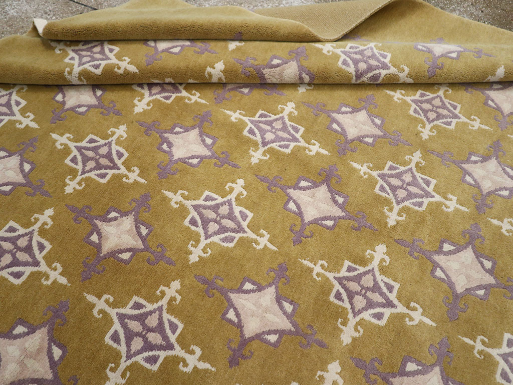 Modern Tibetan Contemporary Room Size Carpet, No.33261 - Staging