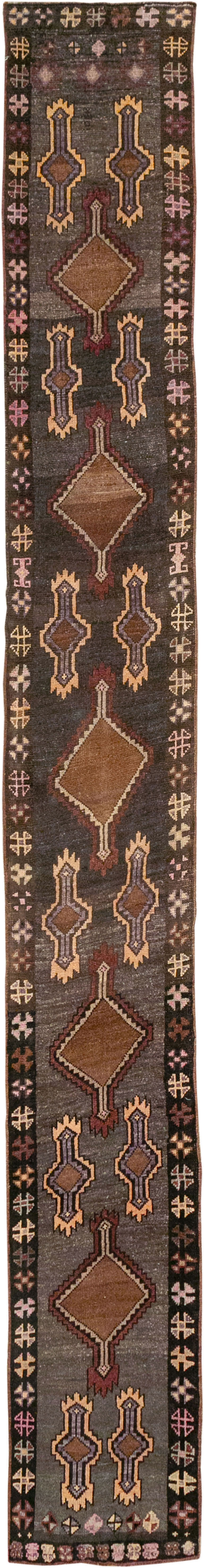 Vintage Turkish Anatolian Runner, No.33274 - Staging