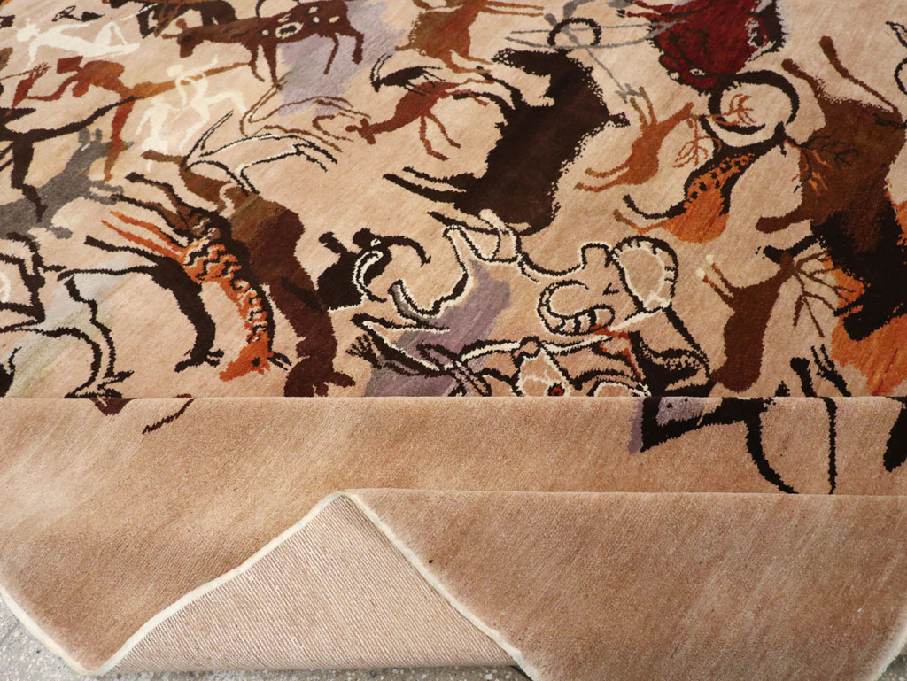 Mid-20th Century Art Deco Carpet: Caverna By Olga Fisch, No.33288 - Staging