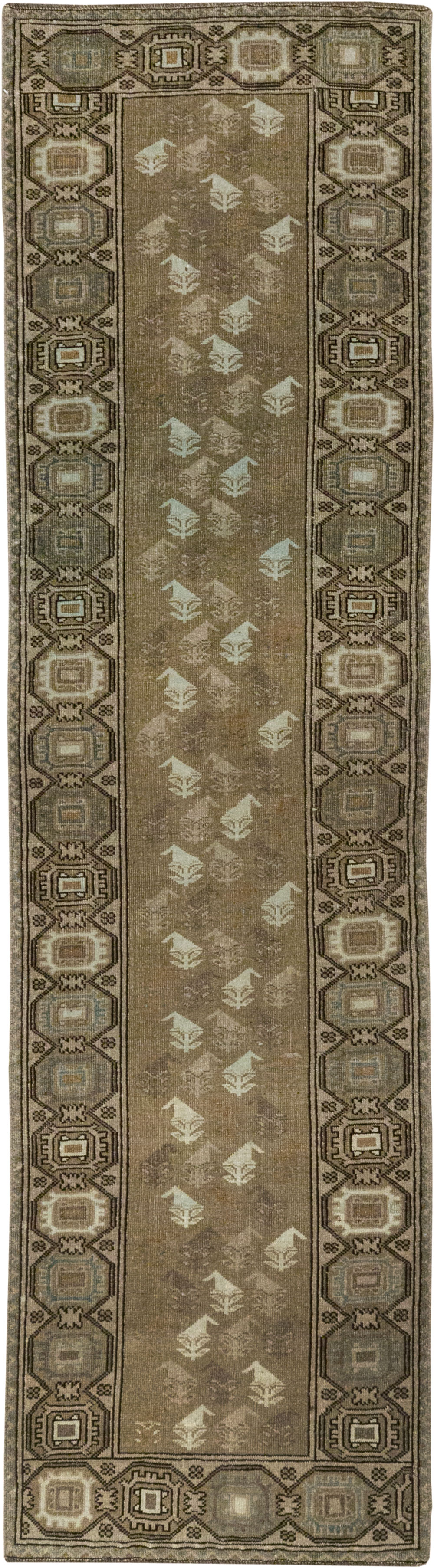 Vintage Persian Baluch Runner, No.33308 - Staging