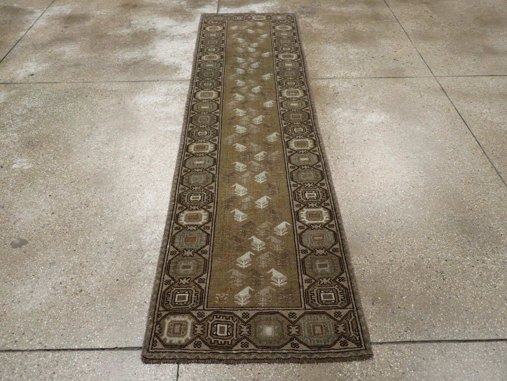 Vintage Persian Baluch Runner, No.33308 - Staging