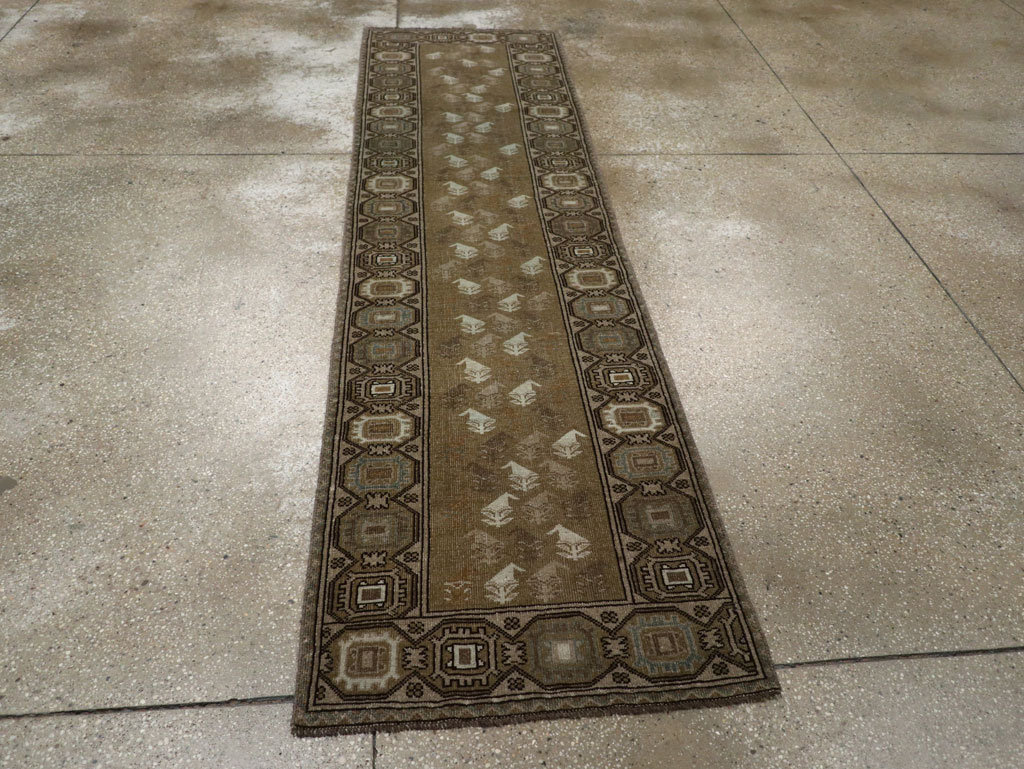 Vintage Persian Baluch Runner, No.33308 - Staging