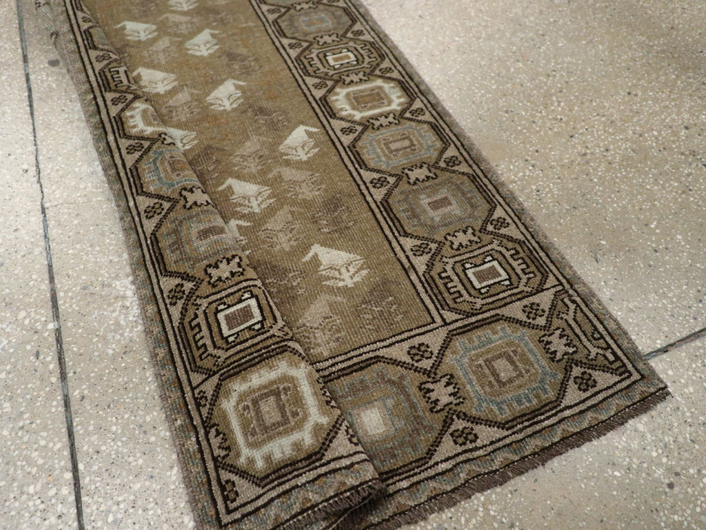 Vintage Persian Baluch Runner, No.33308 - Staging