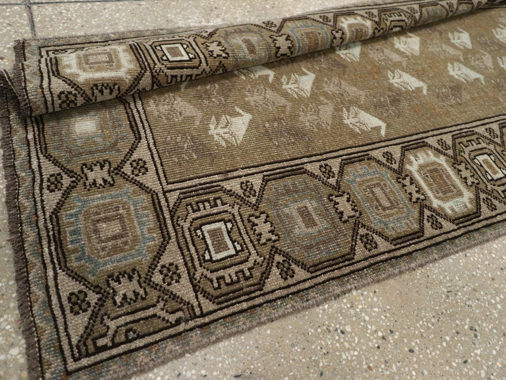 Vintage Persian Baluch Runner, No.33308 - Staging