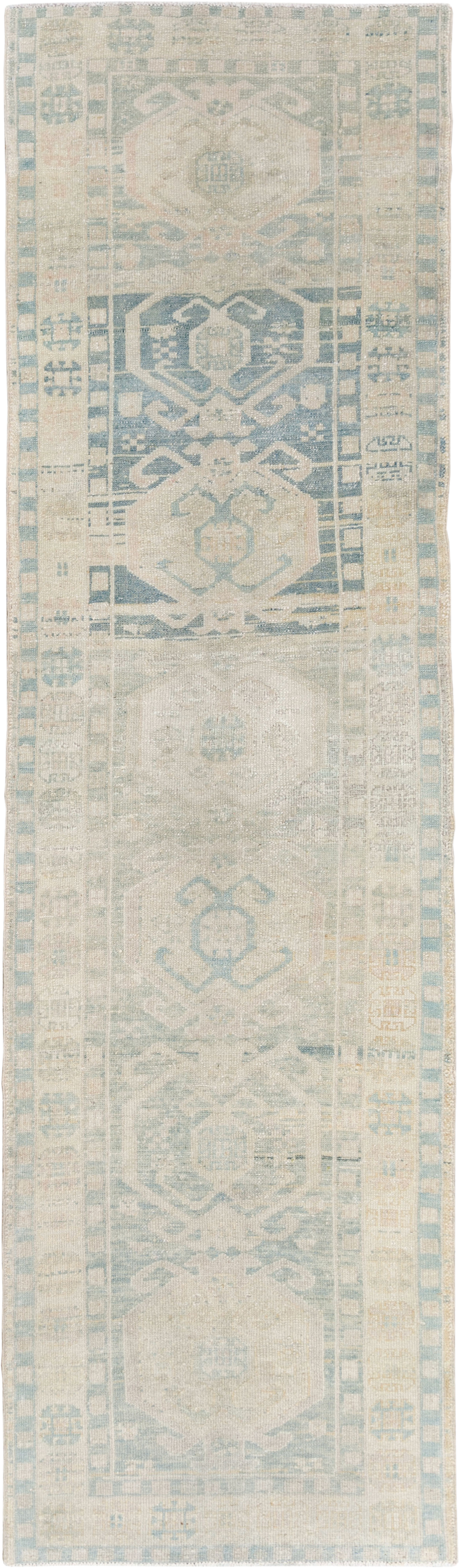 Antique Persian Heriz Runner, No.33309 - Staging