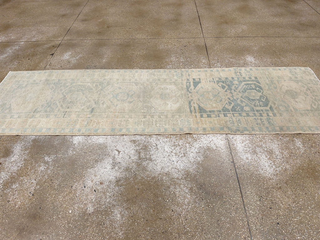 Antique Persian Heriz Runner, No.33309 - Staging