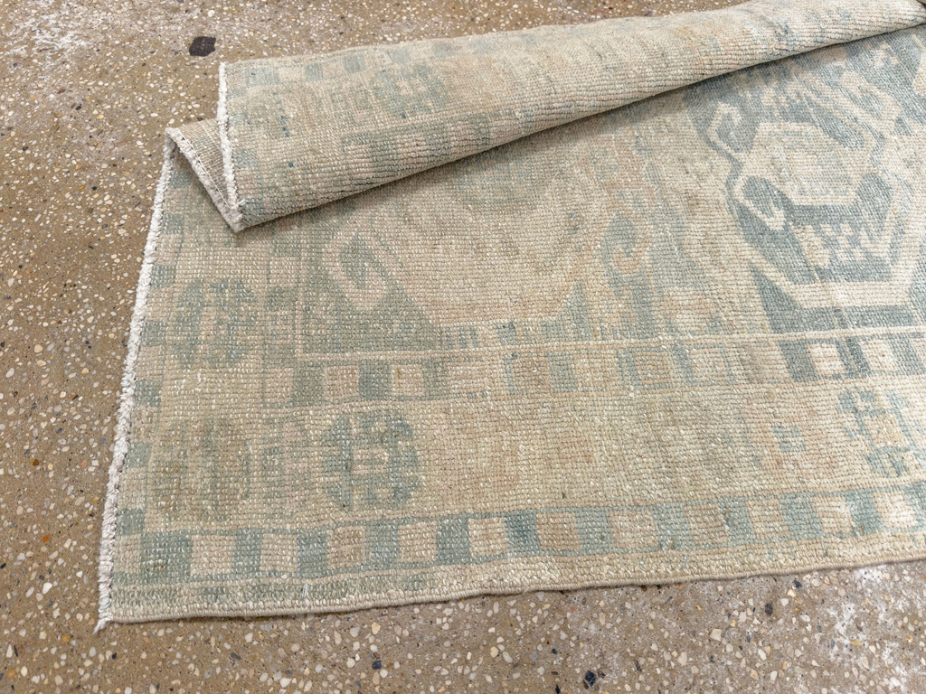 Antique Persian Heriz Runner, No.33309 - Staging