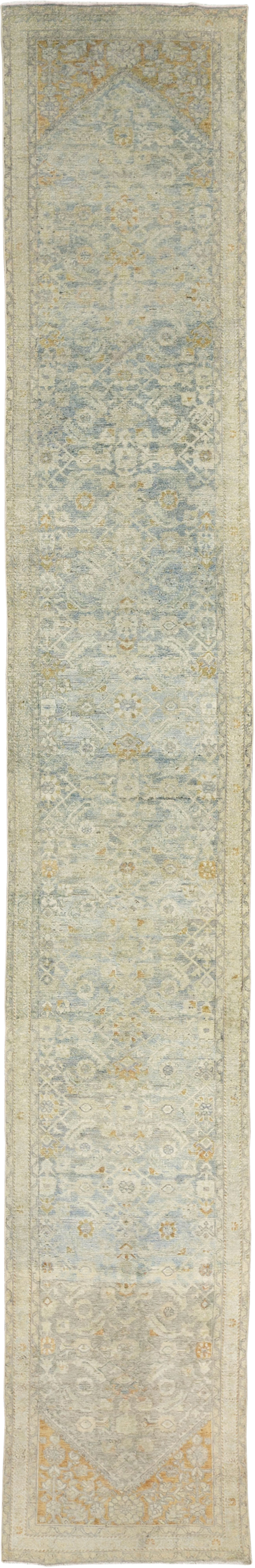 Antique Persian Malayer Long Runner (Pair: 2 of 2), No.33311 - Staging