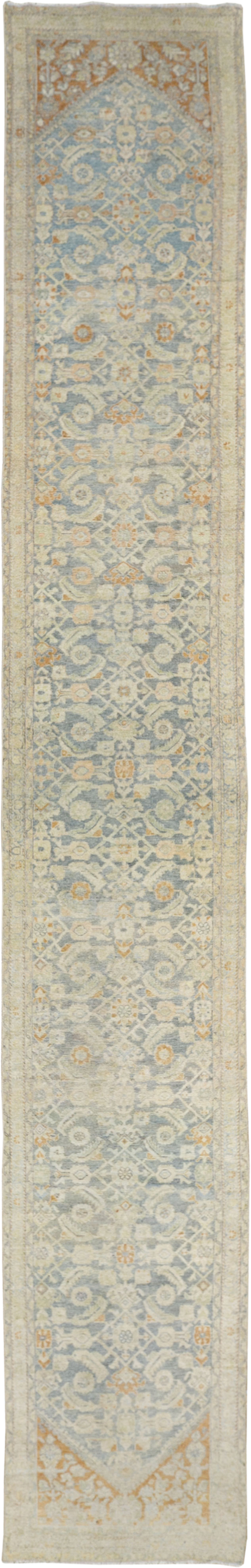 Antique Persian Malayer Long Runner (Pair: 1 of 2), No.33313 - Staging