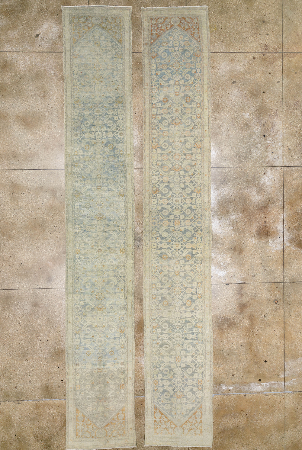 Antique Persian Malayer Long Runner (Pair: 1 of 2), No.33313 - Staging