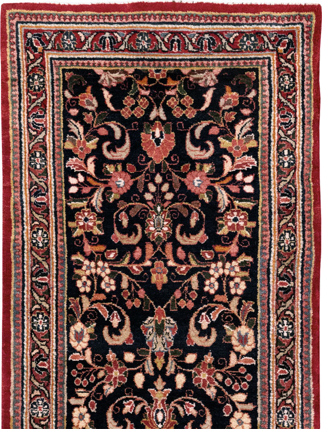 Vintage Persian Sarouk Runner (Pair: 1 of 2), No.33316 - Staging