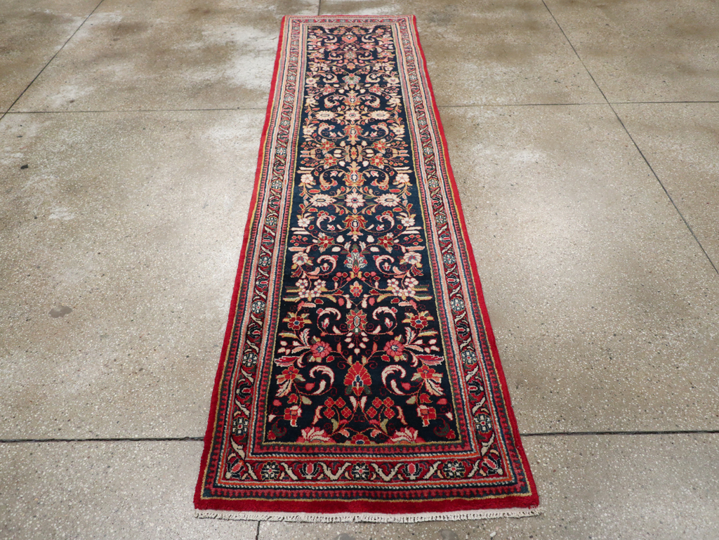 Vintage Persian Sarouk Runner (Pair: 1 of 2), No.33316 - Staging