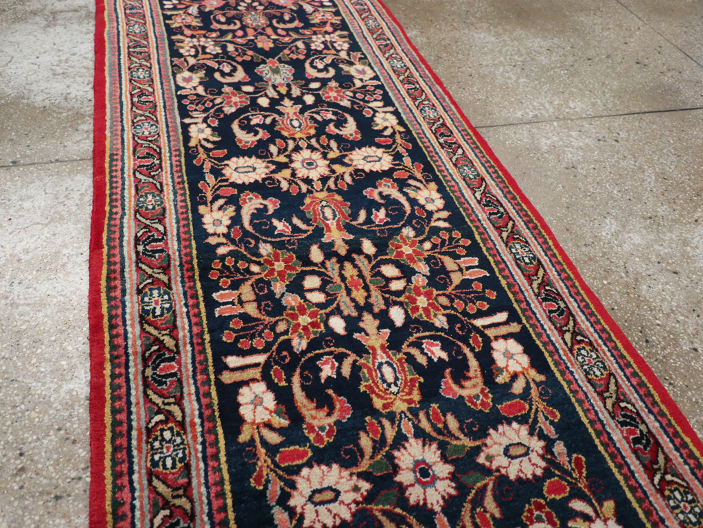 Vintage Persian Sarouk Runner (Pair: 1 of 2), No.33316 - Staging