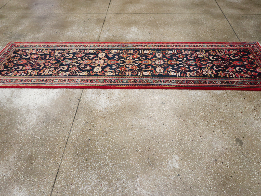 Vintage Persian Sarouk Runner (Pair: 1 of 2), No.33316 - Staging