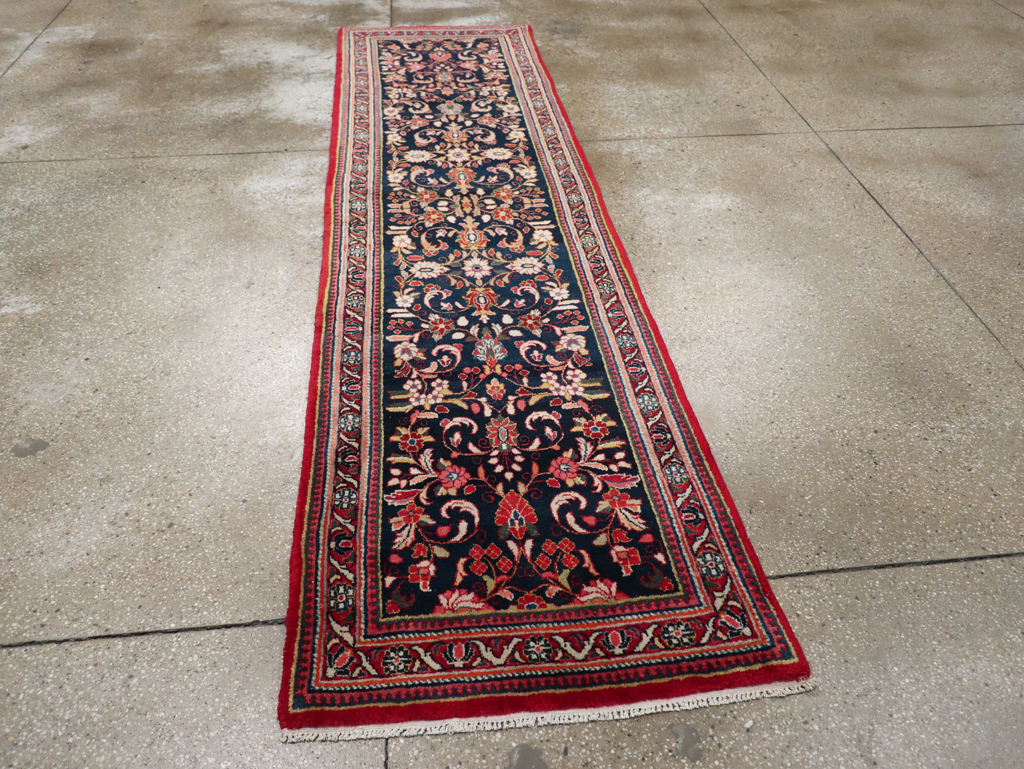 Vintage Persian Sarouk Runner (Pair: 1 of 2), No.33316 - Staging