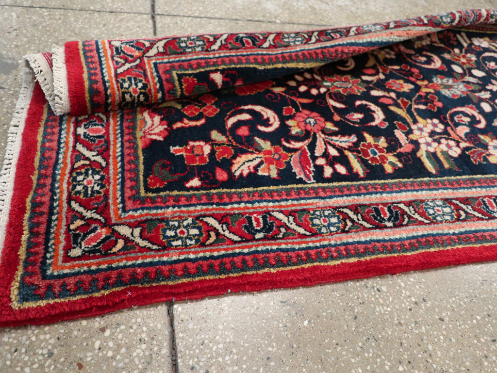 Vintage Persian Sarouk Runner (Pair: 1 of 2), No.33316 - Staging