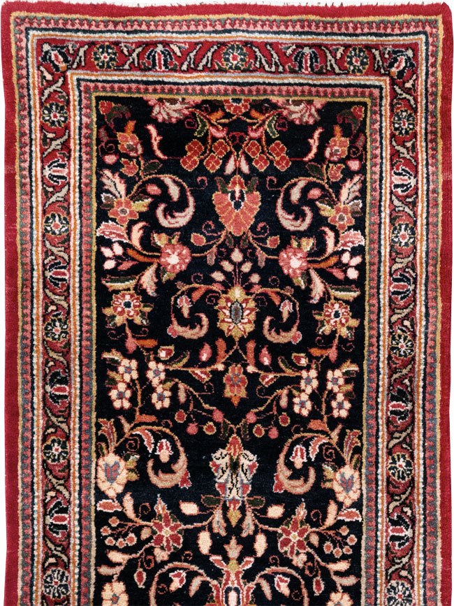 Vintage Persian Sarouk Runner (Pair: 2 of 2), No.33317 - Staging