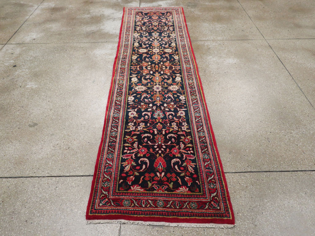 Vintage Persian Sarouk Runner (Pair: 2 of 2), No.33317 - Staging