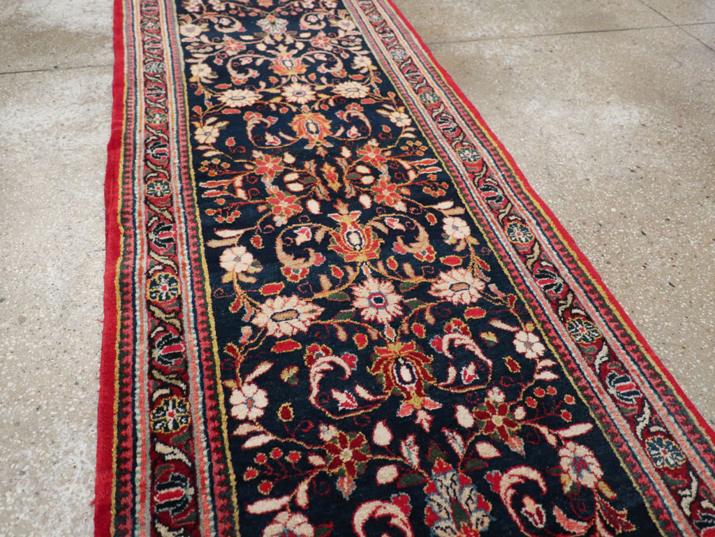 Vintage Persian Sarouk Runner (Pair: 2 of 2), No.33317 - Staging