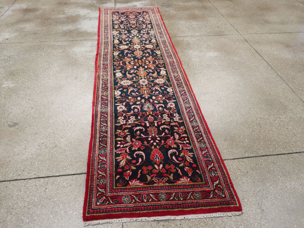 Vintage Persian Sarouk Runner (Pair: 2 of 2), No.33317 - Staging