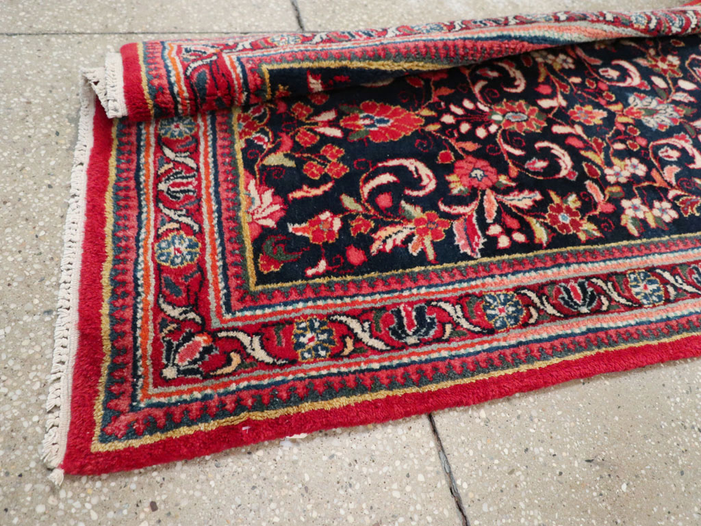 Vintage Persian Sarouk Runner (Pair: 2 of 2), No.33317 - Staging
