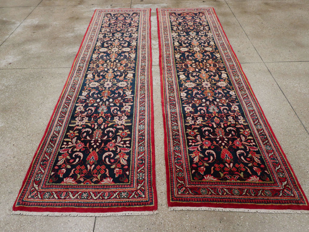 Vintage Persian Sarouk Runner (Pair: 2 of 2), No.33317 - Staging