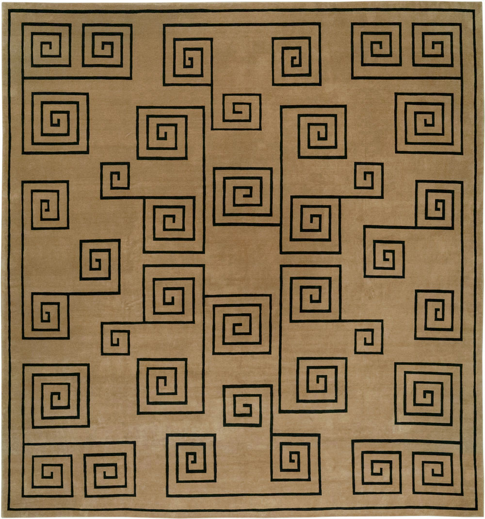 Modern Tibetan Contemporary Large Square Carpet, No.33323 - Staging