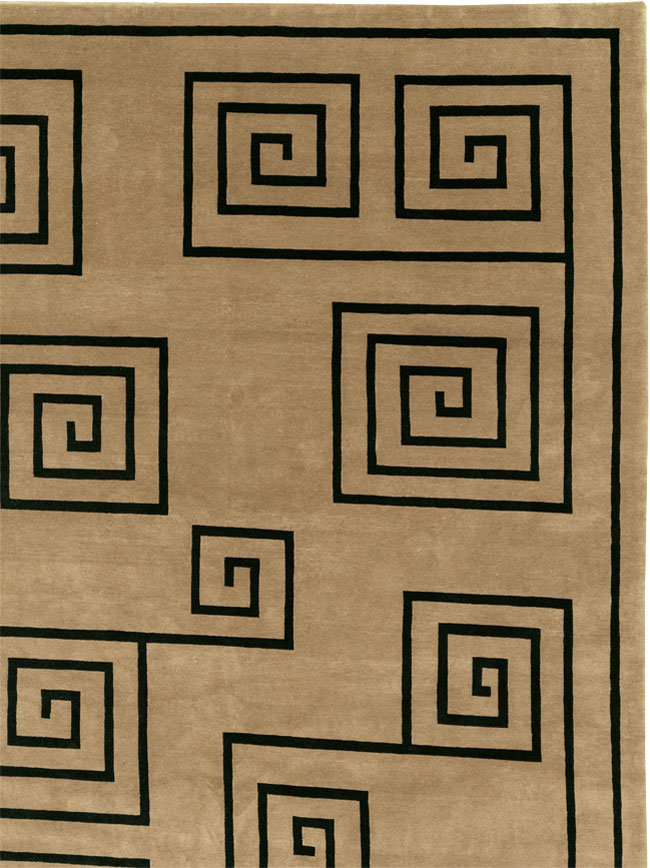 Modern Tibetan Contemporary Large Square Carpet, No.33323 - Staging