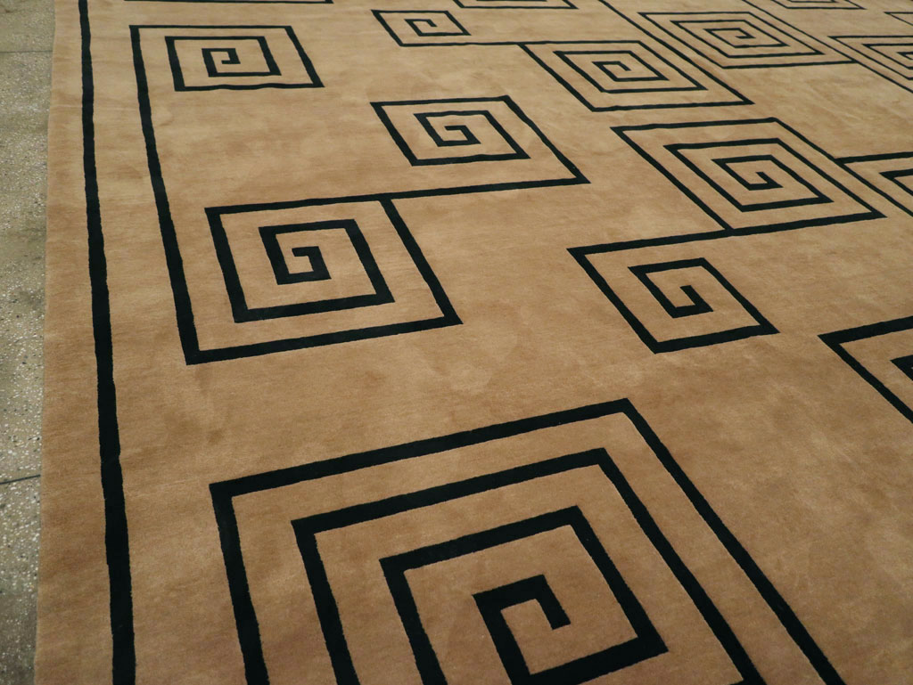 Modern Tibetan Contemporary Large Square Carpet, No.33323 - Staging