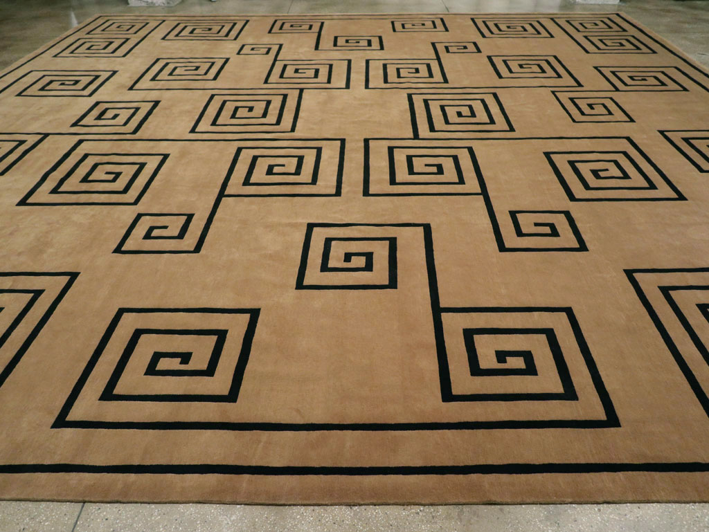 Modern Tibetan Contemporary Large Square Carpet, No.33323 - Staging