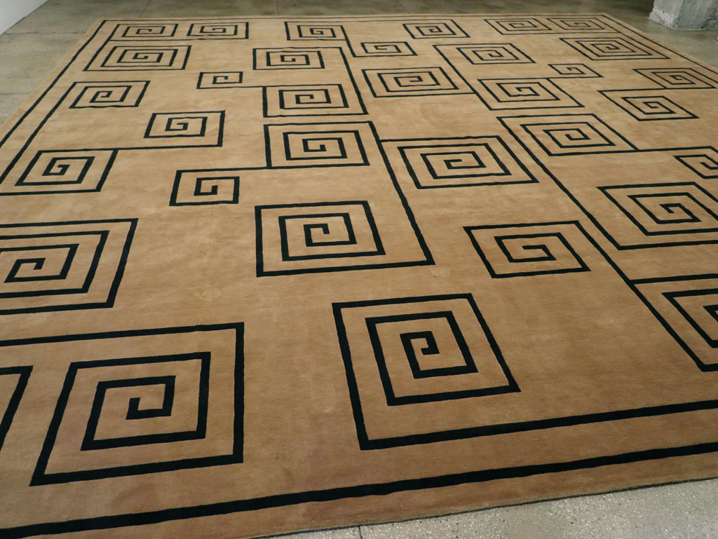 Modern Tibetan Contemporary Large Square Carpet, No.33323 - Staging