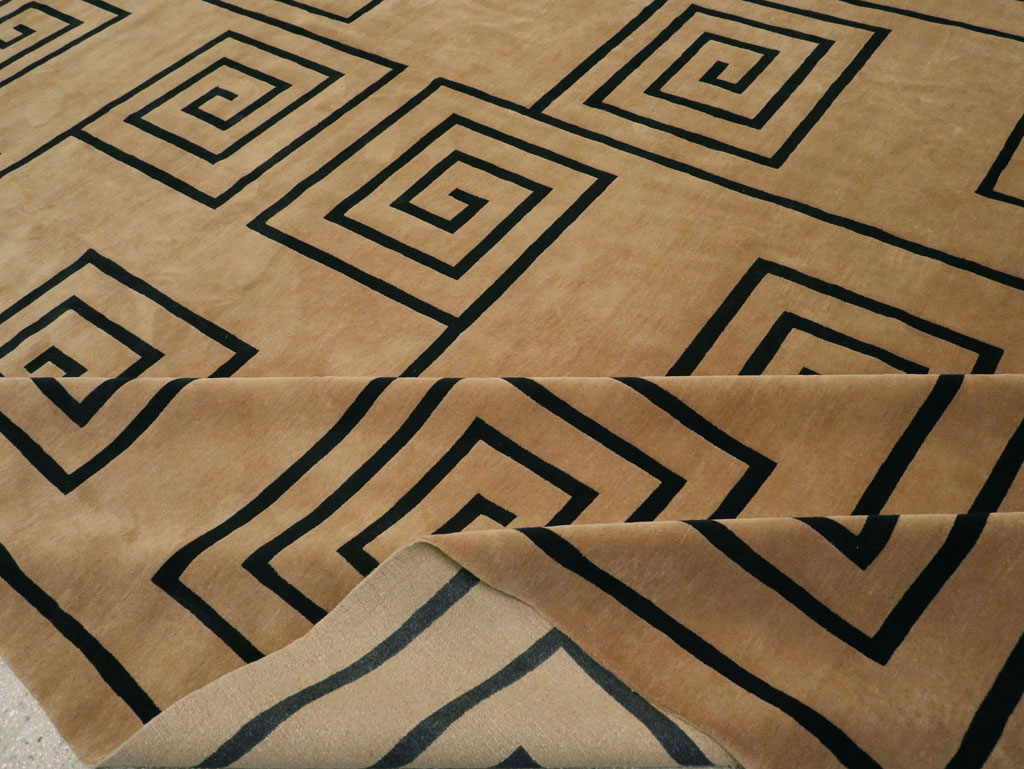 Modern Tibetan Contemporary Square Large Carpet, No.33323 - Staging