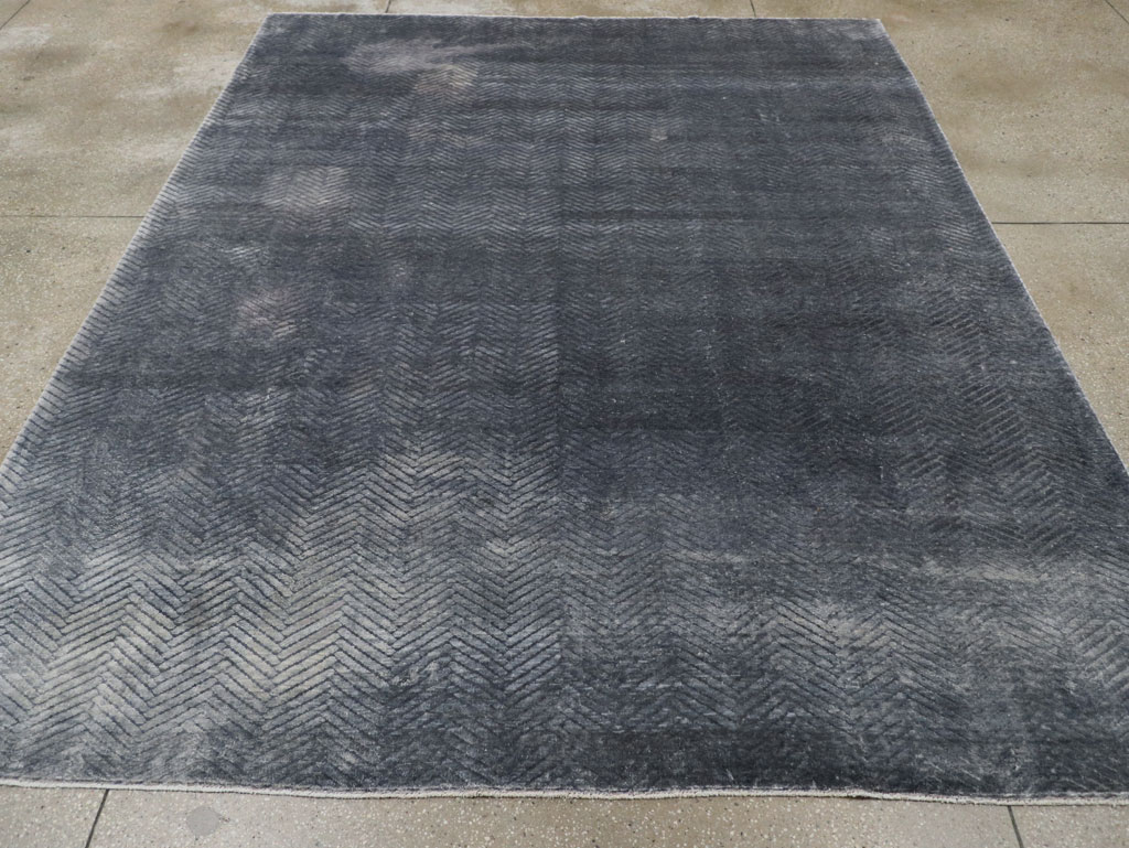 Modern Tibetan Accent Carpet, No.33324 - Staging