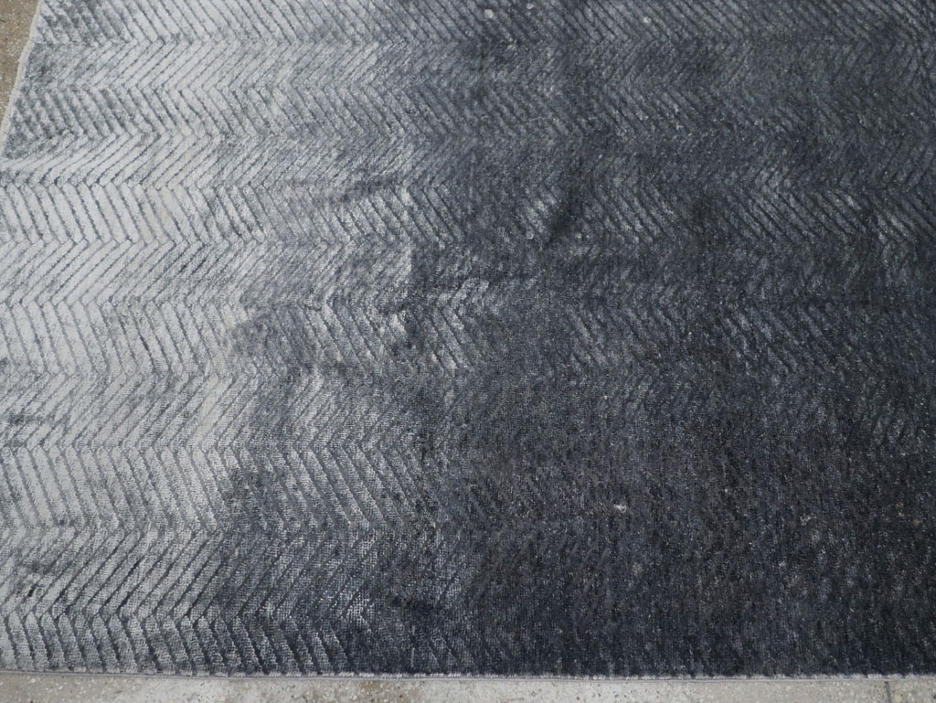 Modern Tibetan Accent Carpet, No.33324 - Staging