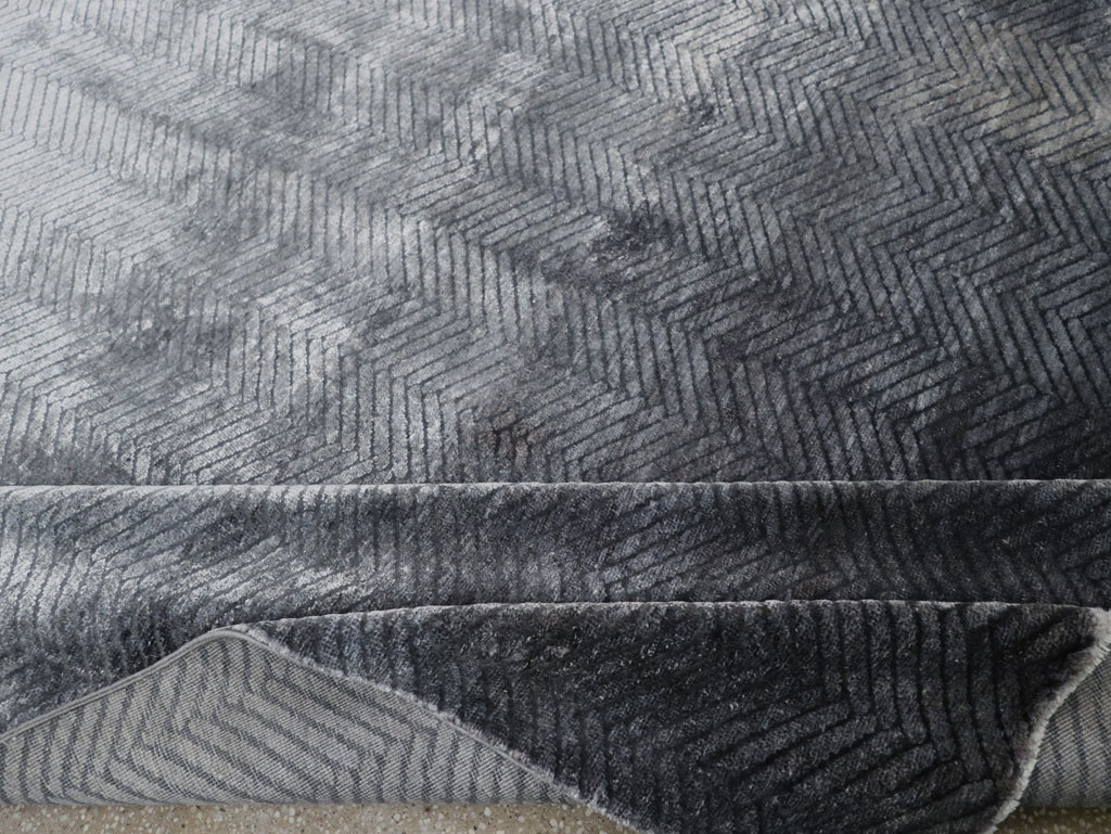 Modern Tibetan Accent Carpet, No.33324 - Staging