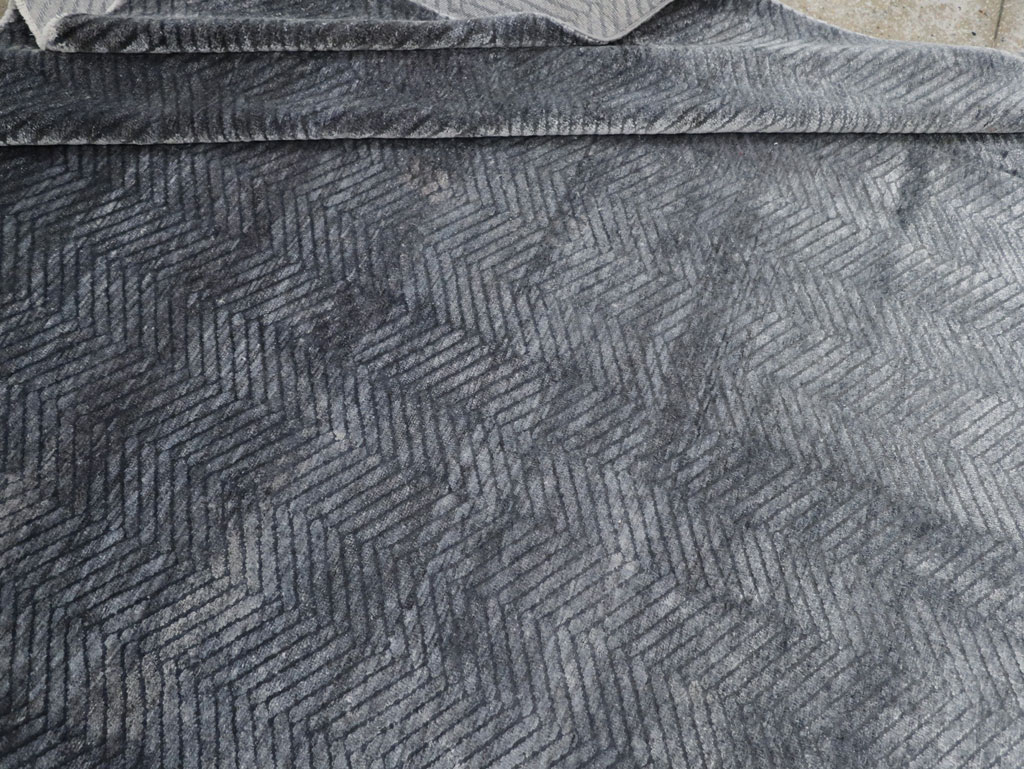 Modern Tibetan Accent Carpet, No.33324 - Staging