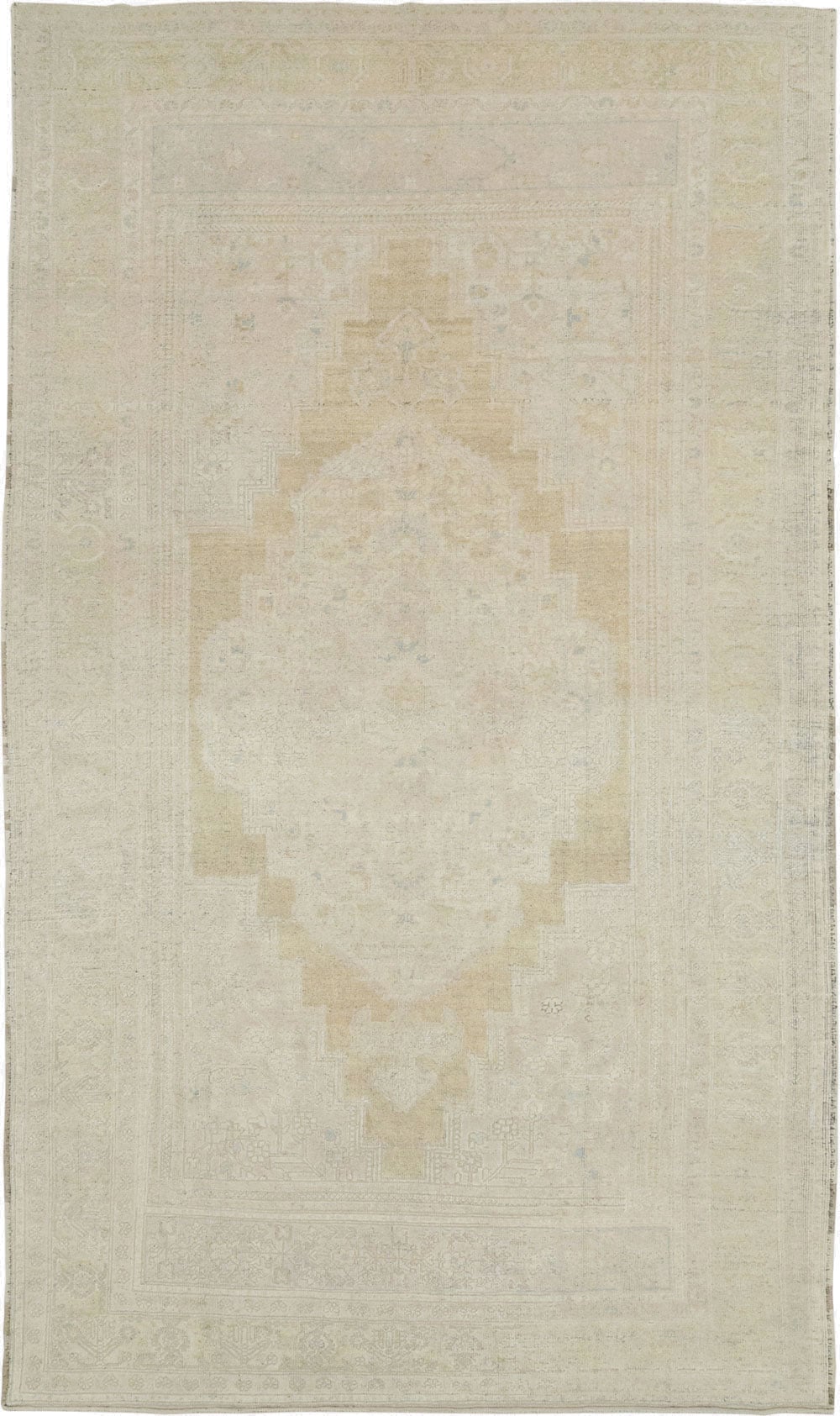 Vintage Turkish Oushak Long and Narrow, No.33329 - Staging