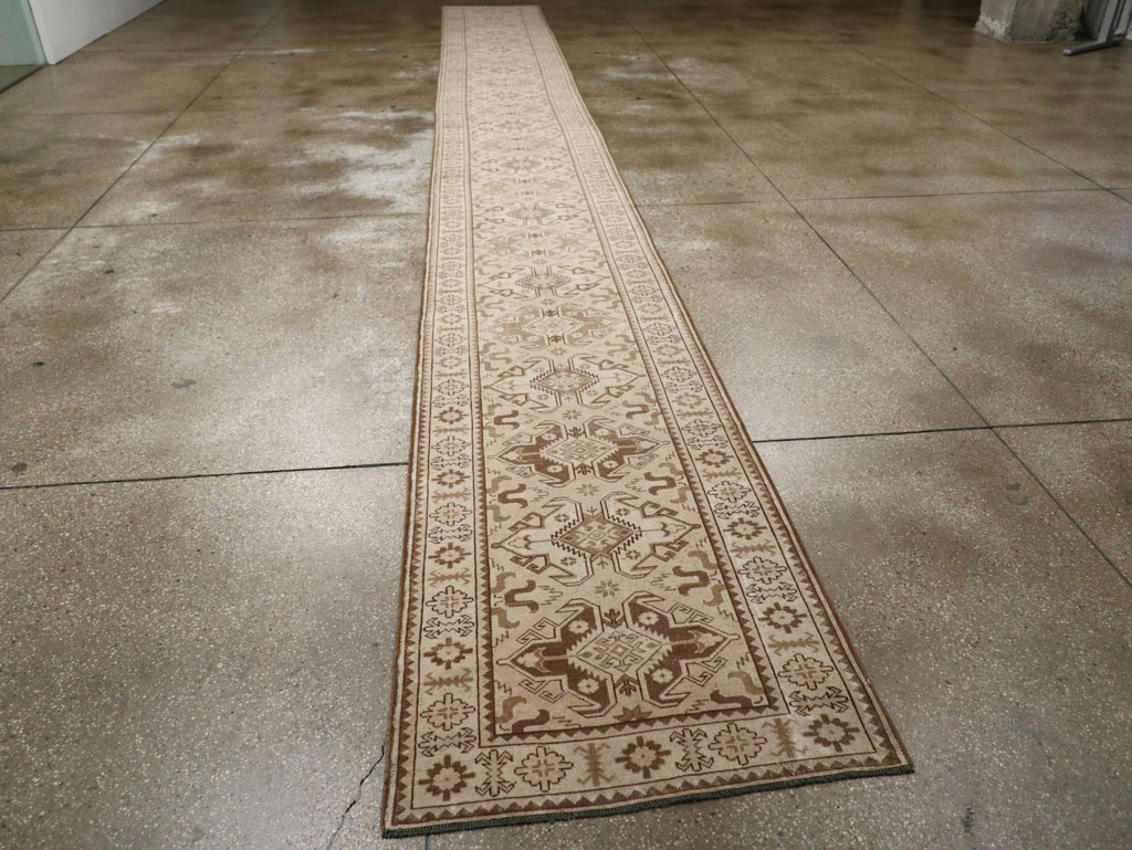 Vintage Turkish Anatolian Long Runner, No.33331 - Staging