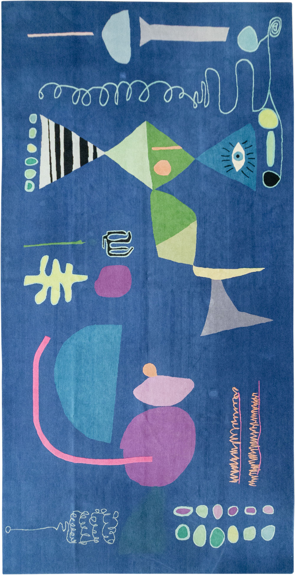 Modern Tibetan Art Deco Gallery Carpet, No.33332 - Staging