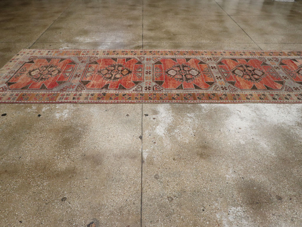 Vintage Turkish Anatolian Long Runner, No.33338 - Staging
