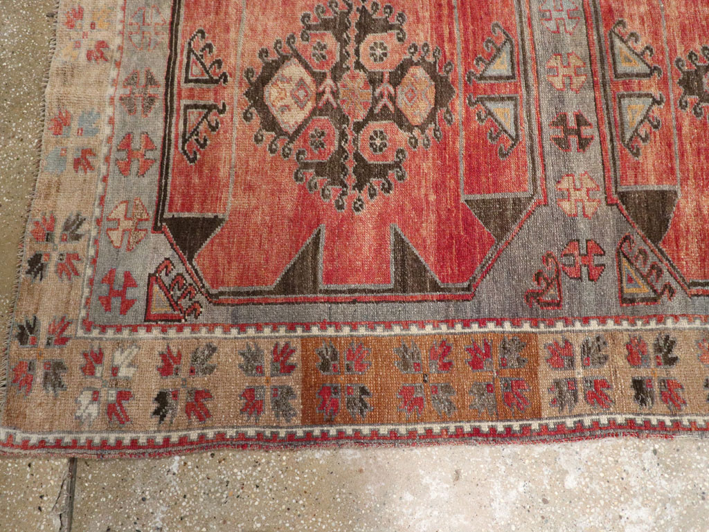 Vintage Turkish Anatolian Long Runner, No.33338 - Staging