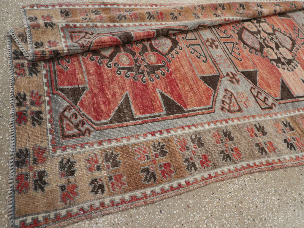 Vintage Turkish Anatolian Long Runner, No.33338 - Staging