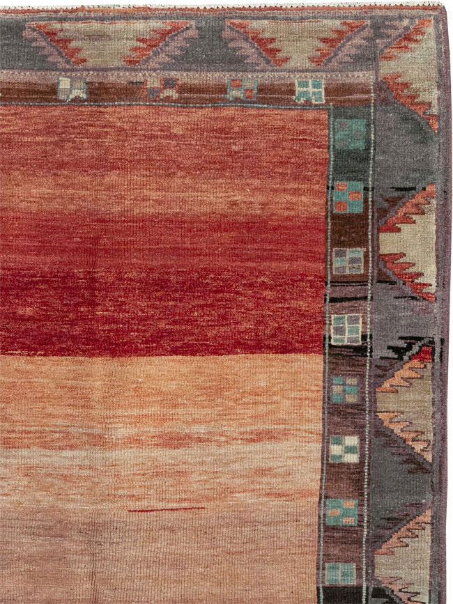 Vintage Turkish Anatolian Wide Gallery Runner, No.33339 - Staging