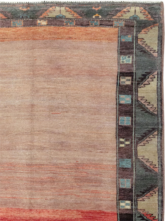 Vintage Turkish Anatolian Wide Gallery Runner, No.33339 - Staging